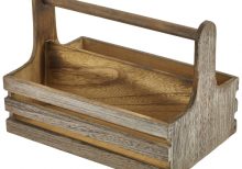 portacondimenti in legno